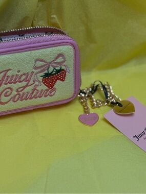 Juicy Couture Retro Strawberry Wristlet, NWT
